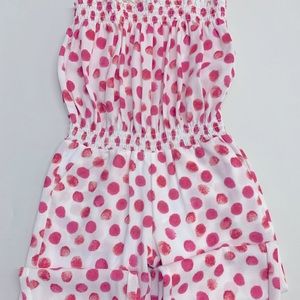 GAIUNA Pink Dots Romper for Girls